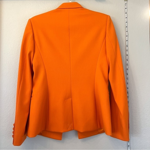 Oscar De La Renta Blazer Stretch Wool Gabardine Jacket Size 2 Small fits M NWOT - Picture 6 of 6